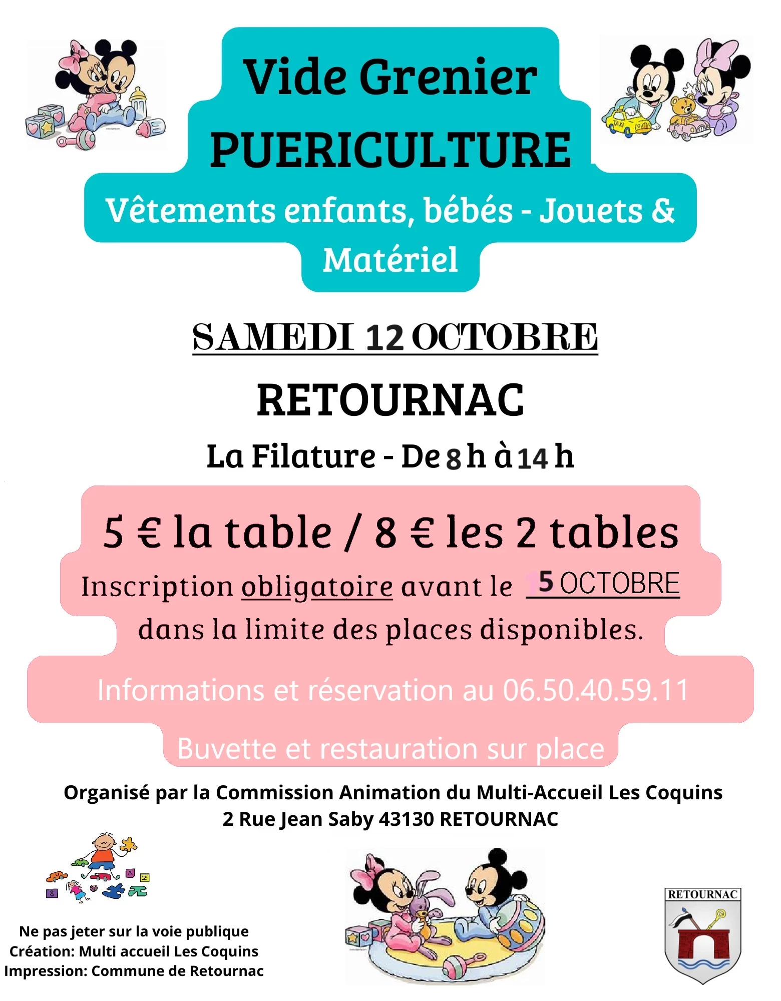 Vide grenier puériculture