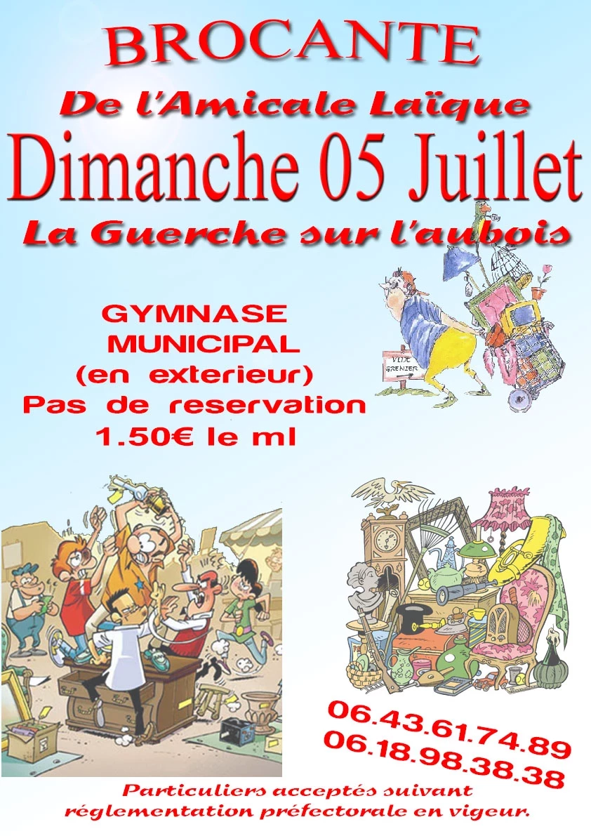 Brocante de l'amicale laique la guerche