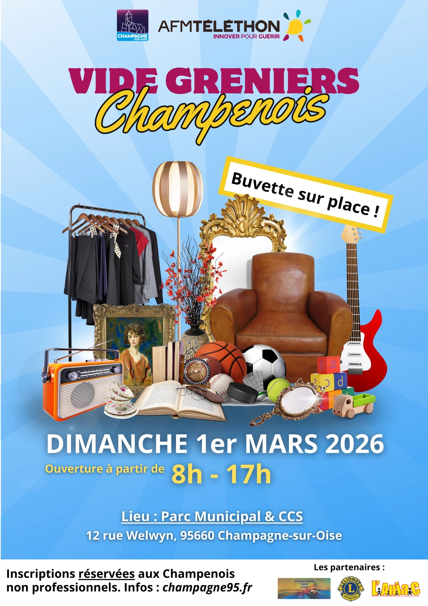 Vide-greniers champenois dt téléthon !