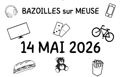 Vide grenier familles rurales bazoilles sur meuse